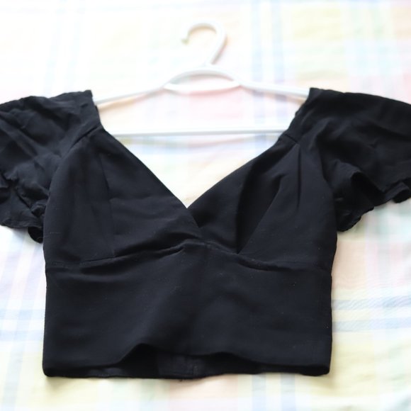 Black Vixen babydoll crop top - Picture 4 of 7